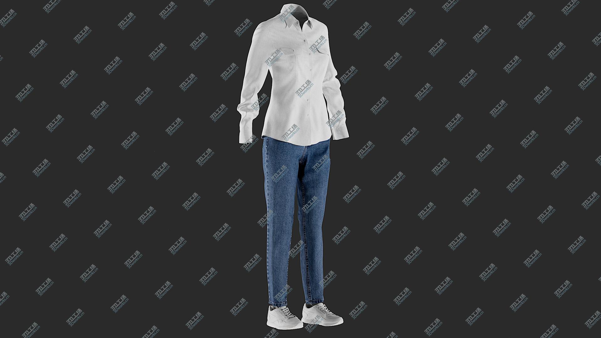 images/goods_img/20210319/3D Women's Jeans with Shirt and Shoes model/4.jpg